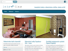 Tablet Screenshot of inteline.cz